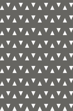YamalıHome Style H6405 Gri Beyaz Üçgen 120x180 cm Baskı Kilim