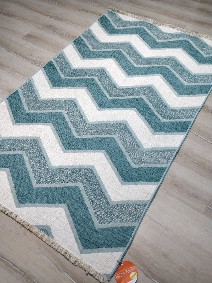 Eko Halı NoaKilim NK05 Krem Aqua Çift Taraflı Kilim 115x180 cm