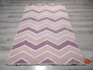 Eko Halı NoaKilim NK05 Krem Pembe Çift Taraflı Kilim 115x180 cm