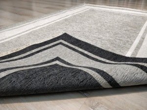 Eko Halı NoaKilim NK06 Antrasit Gri Çift Taraflı Kilim 115x180 cm
