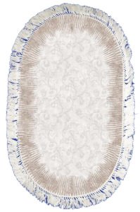 Yamalı Home Banyo Eva1859Vizon 2'li Klozet Takımı Oval Banyo Paspası