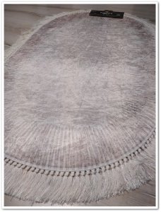 Yamalı Home Banyo Eva1859Vizon 2'li Klozet Takımı Oval Banyo Paspası