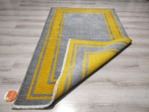 Eko Halı NoaKilim NK06 Gri Sarı Çift Taraflı Kilim 115x180 cm