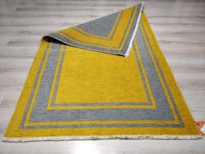 Eko Halı NoaKilim NK06 Gri Sarı Çift Taraflı Kilim 115x180 cm