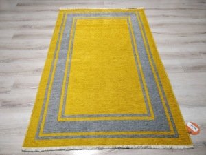 Eko Halı NoaKilim NK06 Gri Sarı Çift Taraflı Kilim 115x180 cm