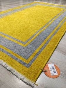 Eko Halı NoaKilim NK06 Gri Sarı Çift Taraflı Kilim 115x180 cm