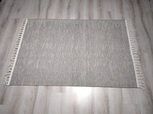 Tarz Wool 20-002Taş Vizon-Gri Yün Dokuma Kilim 110x170 cm
