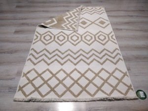 Eko Halı Mondo Kilim MD01 Bej Çift Taraflı Kilim 120x180 cm