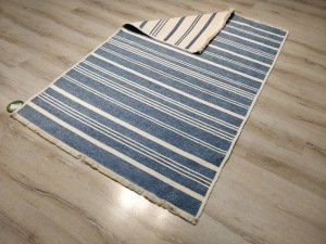 Eko Halı Mondo Kilim MD02 Mavi Çift Taraflı Kilim 120x180 cm