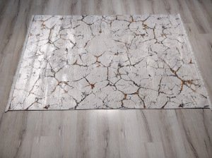 YamalıHome Bambu Halı 1025Hardal Gri140x200 cm Pratik Halı