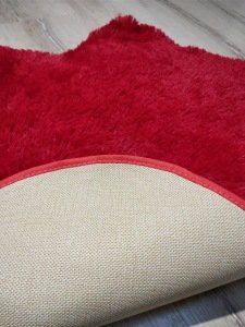 YamalıHome Tavşan Tüyü Kırmızı 70x100 cm Peluş Post Halı