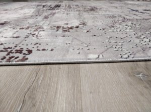 YamalıHome Bambu Halı B1027Gri Mavi140x200 cm Pratik Halı