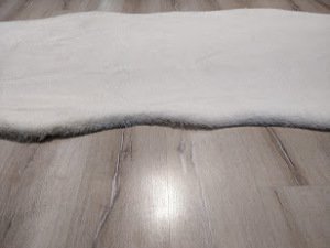 YamalıHome Mucize Peluş Halı TavşanBeyaz 75x200cm Post  Halı