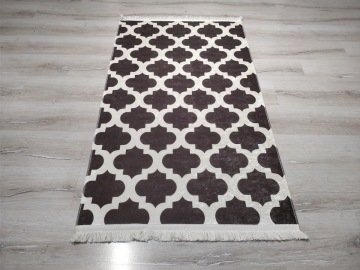 YamalıHome Style M7503Moda Maça Kahve 100x300 cm Baskı Kilim
