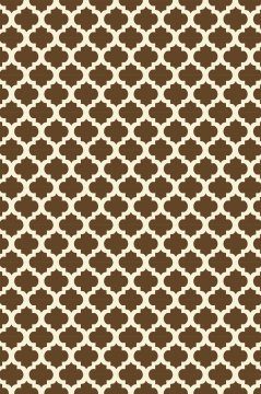 YamalıHome Style M7503Moda Maça Kahve 100x300 cm Baskı Kilim