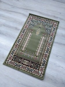 Halı Sarayı Namazlık Seccade S0557Y00 Yeşil Halı Seccade 65X115 cm