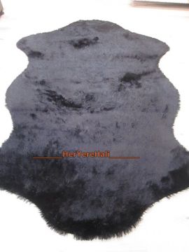 Doğuş Tavşan Tüyü Siyah 2K Post Halı 140*200 cm
