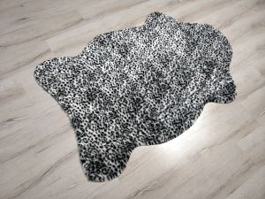 Doğuş Siyah Leopar Post Halı 100x150 cm