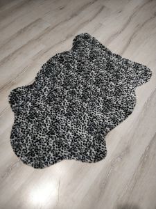 Doğuş Siyah Leopar Post Halı 100x150 cm