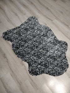 Doğuş Siyah Leopar Post Halı 100x150 cm