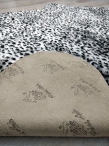 Doğuş Siyah Leopar Post Halı 100x150 cm