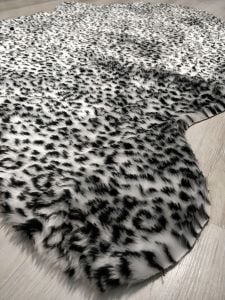 Doğuş Siyah Leopar Post Halı 100x150 cm