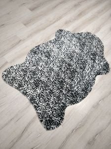 Doğuş Siyah Leopar Post Halı 100x150 cm