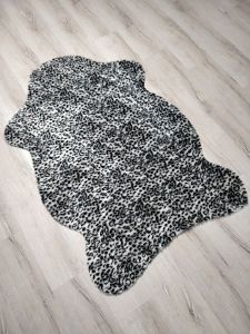 Doğuş Siyah Leopar Post Halı 100x150 cm