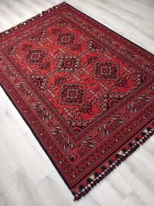 Eko Halı Buhari BHR05RED Bordo İnce Kaymaz Dokuma Halı 120X180 cm