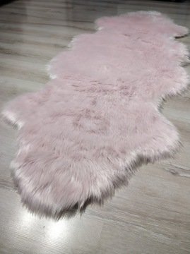 YamalıHome Peluş Halı APost Pembe 75x200cm Post Halı