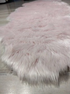 YamalıHome Peluş Halı APost Pembe 75x200cm Post Halı