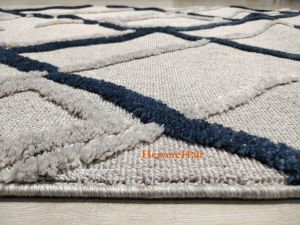 Eko Halı Terazzo TRZ03 Gri Lacivert İskandinav Halı 120x180 cm