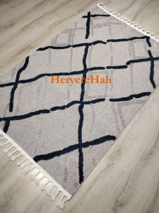 Eko Halı Terazzo TRZ03 Gri Lacivert İskandinav Halı 120x180 cm