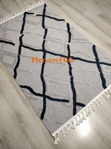 Eko Halı Terazzo TRZ03 Gri Lacivert İskandinav Halı 120x180 cm