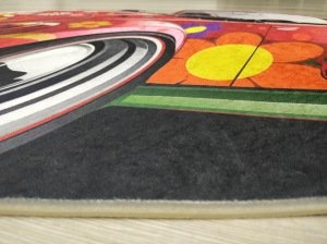 YamalıHome Kids Vosvos Araba Şekilli Çocuk Halısı KC07Kırmızı 100x140 cm