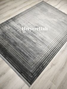 EKO HALI Anatolia  New ANT03  Antrasit Gri Klasik Desenli Modern Halı 160X230 cm