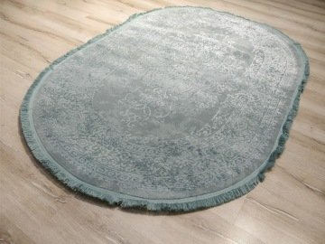 Türkmen Halı Ruba 11873Mavi Oval Halı 120x180 cm