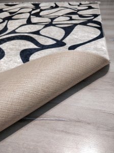 YamalıHome Style4 Siyah Beyaz Halı 140X200 cm