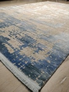 Türkmen Halı Pavia 1696A Mavi 160x230 cm İpeksi Salon Halısı