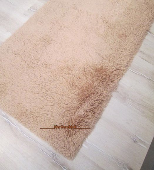 Doğuş Tavşan Tüyü Bej 140cm Kesme Yolluk