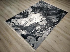 YamalıHome Style 7 Siyah Beyaz Halı 160x230 cm