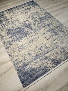 Yamalı Home Hermes  8610 Mavi 160x230 cm Saçaklı Salon Halısı