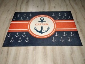 YamalıHome Style C016 Lacivert Çapa Desenli 120x180 cm Çocuk Halısı