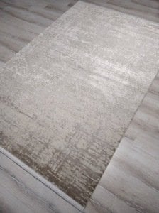 Yamalı Home Hermes  8630 Bej 160x230 cm Saçaklı Salon Halısı