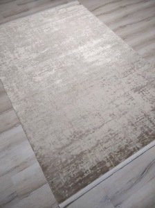 Yamalı Home Hermes  8630 Bej 160x230 cm Saçaklı Salon Halısı
