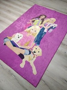 YamalıHome Style C006 Mor Barbie Desenli 120x180 cm Çocuk Halısı