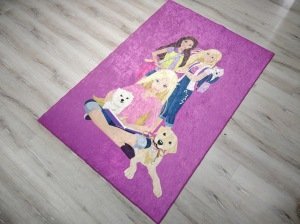 YamalıHome Style C006 Mor Barbie Desenli 120x180 cm Çocuk Halısı