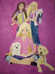 YamalıHome Style C006 Mor Barbie Desenli 120x180 cm Çocuk Halısı