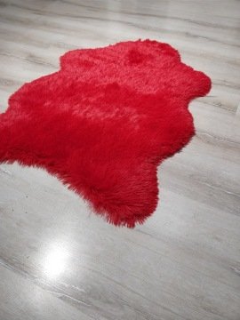 Doğuş Tavşan Tüyü Kırmızı Post Halı 70x100 cm