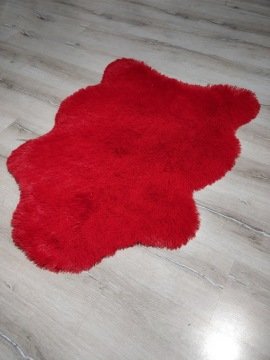 Doğuş Tavşan Tüyü Kırmızı Post Halı 70x100 cm